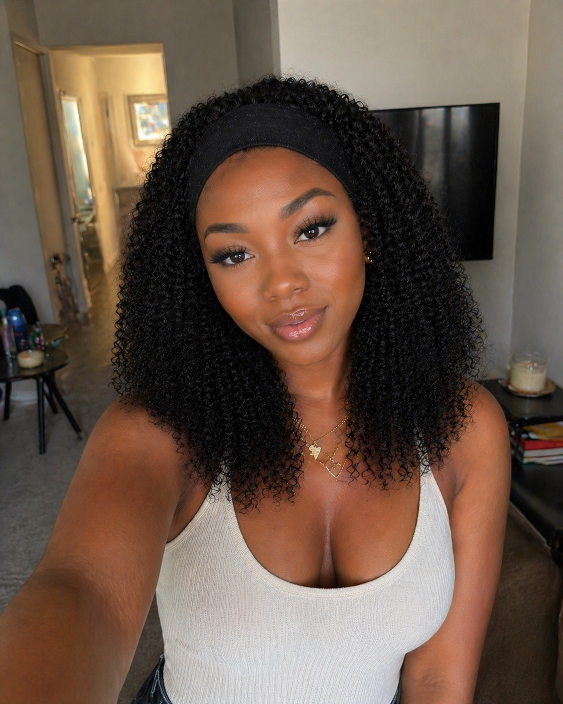 Slip-On Wig Kinky Curly